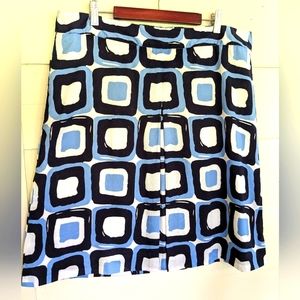 Banana Republic Geometric Print Skirt- Size 14